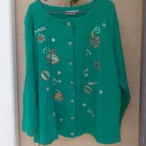 Christmas Button up Sweater